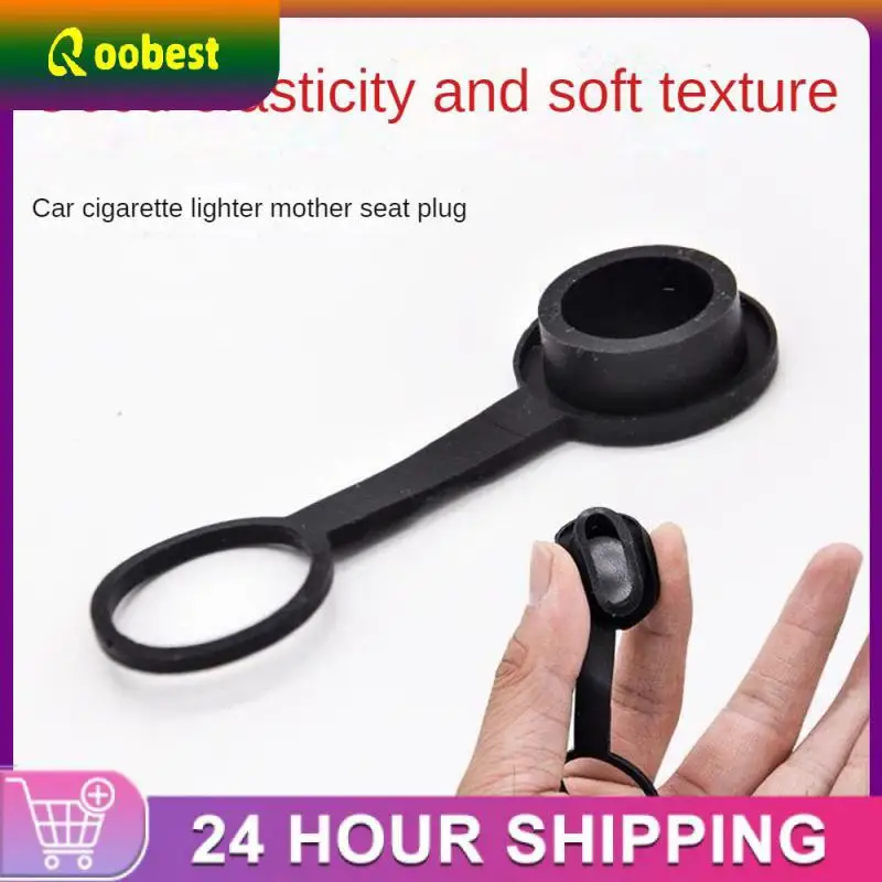 

Rubber Socket Outlet Waterproof Cover Oilproof Car Cigarette Lighter Lid Multifunctional Dustproof Dust Plug Black Dustproof Cap
