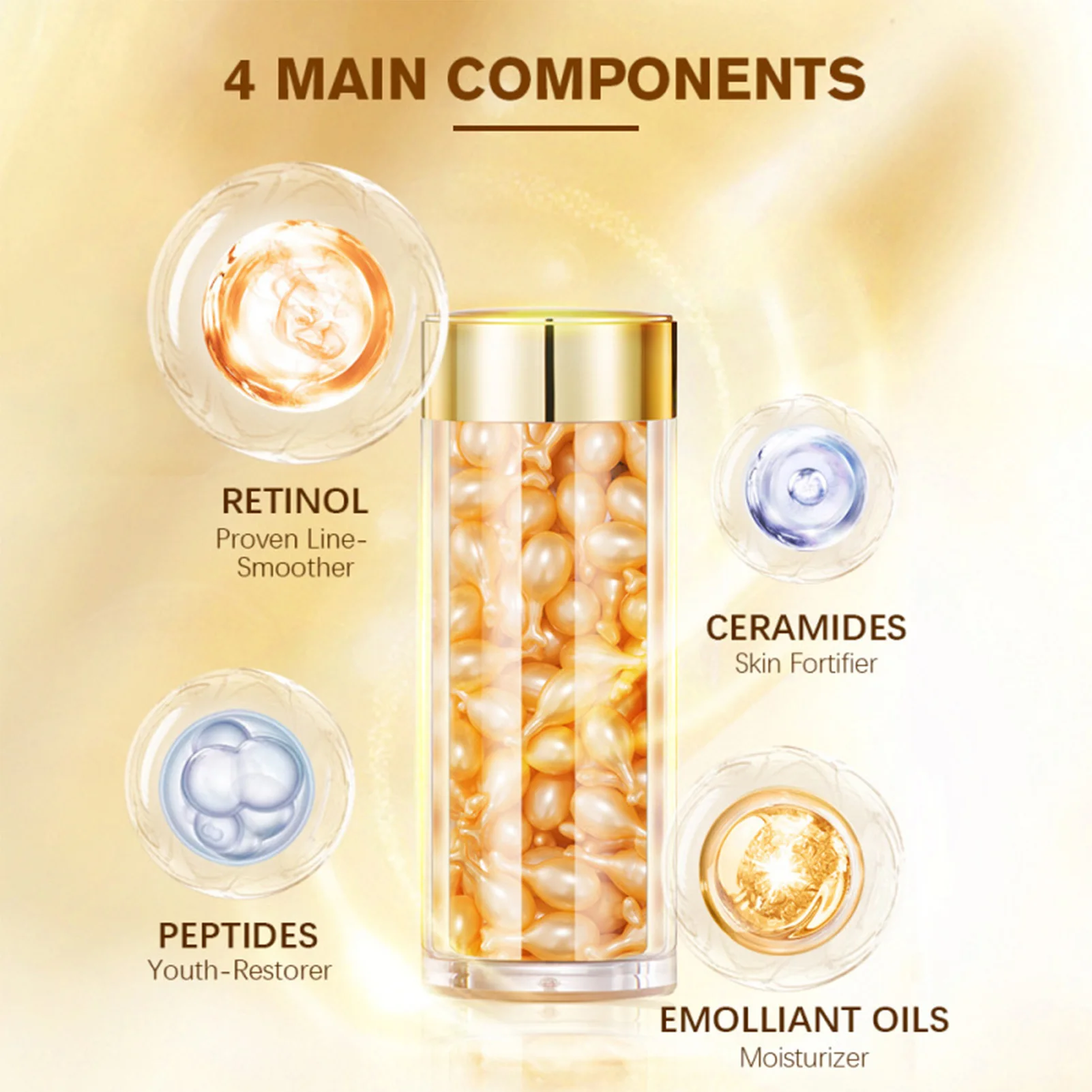 

Anti-Aging Wrinkles Night Serum Lightening Firming Facial Beauty Serum Anti-Wrinkles Skin Care Soft 90 Individual PCS