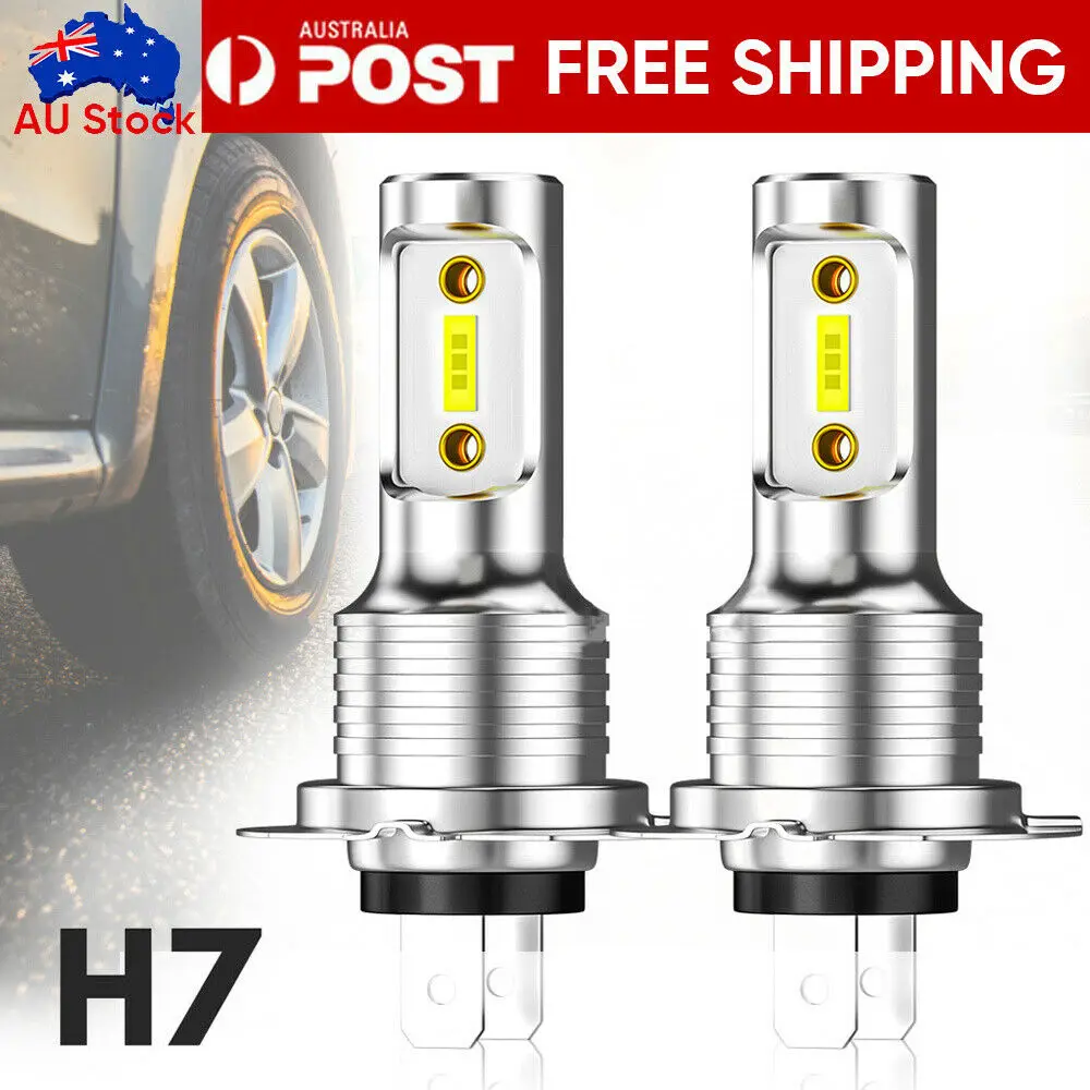 

Комплект автомобильных светодиодных ламп H7 55 Вт 6000 лм, ксеноновые лампы белого света AU