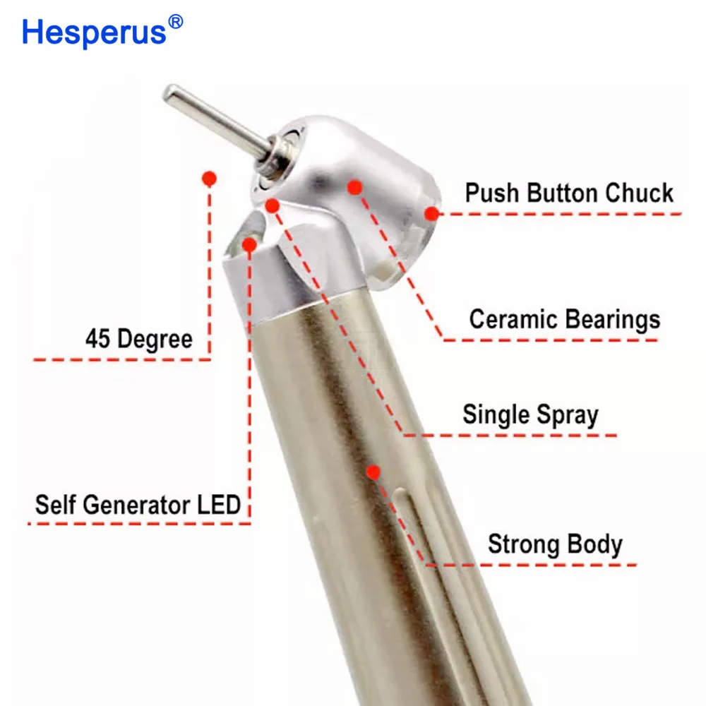 Asin Den tal 45-градусный анти-втягивающий хирургический светодиодный