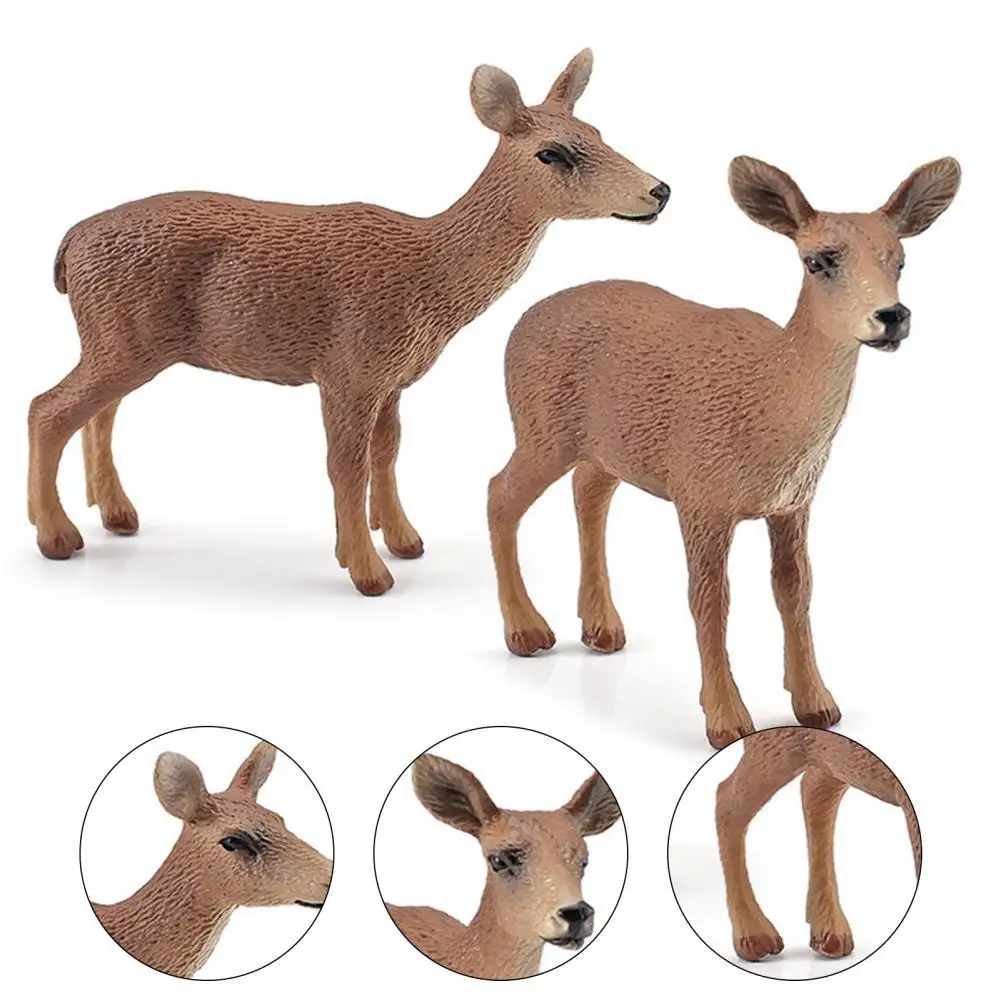 Practical Alpaca Red Deer Sheep Animal Figurine Animal Figurine PVC Cognitive Competence