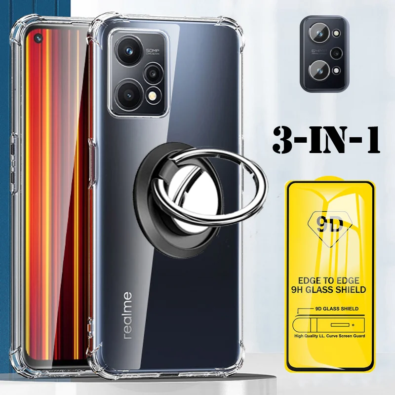 

Realme gt neo5 ring Case for realme gt neo 3t accessories, Phone Cases realme gt2 gt2 pro neo 2 2t 3 t Shockproof Silicone case for realme gt neo 3t Protective Cover realmi gt neo 5 Transparent Bumper glass