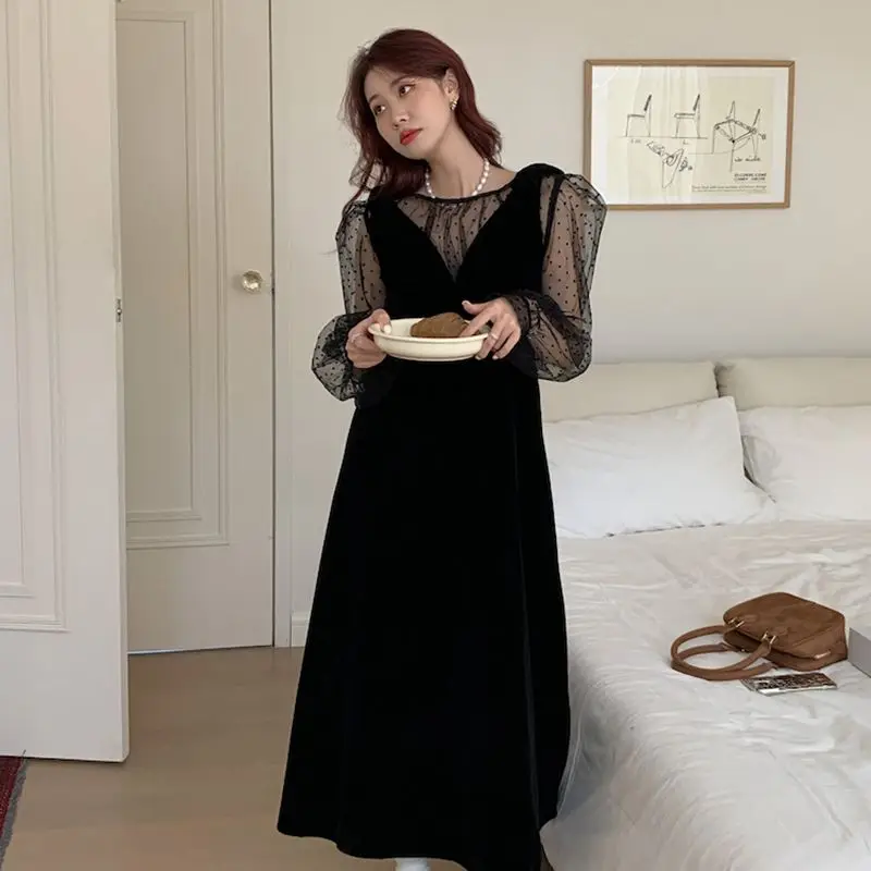 

Женское платье с пышными рукавами, летнее платье с тонким рукавом, 2022