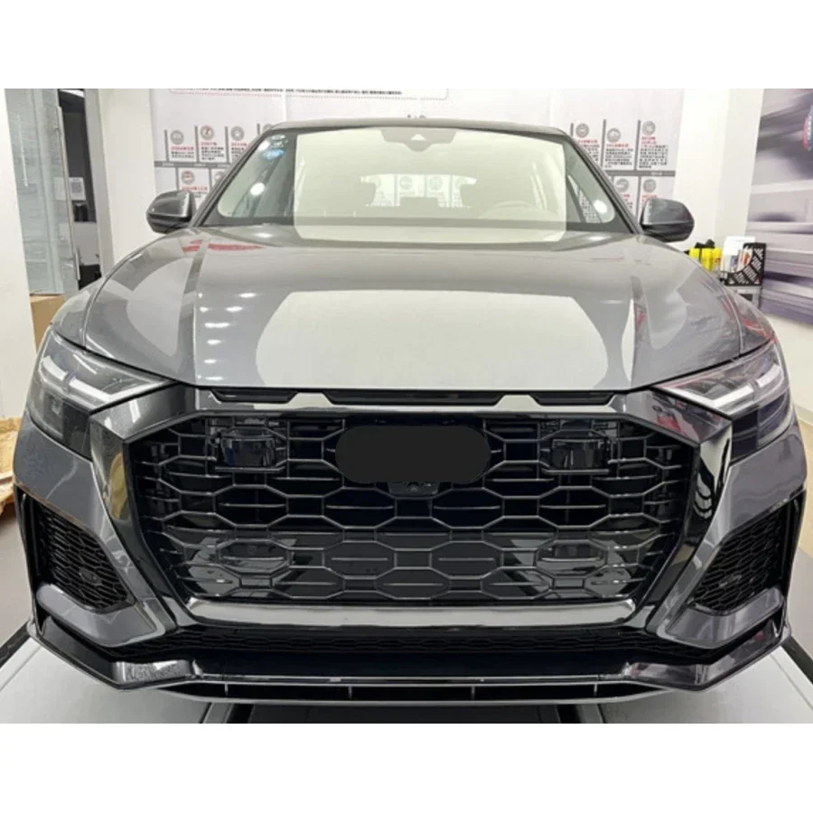 Для Audi Q8 2018 2019 2020 2021 2022 - 2023 автомобильный передний бампер решетка Центральная (для