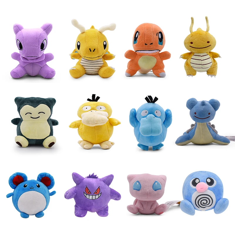 

21 Styles TAKARA TOMY Pokemon Caterpie Gengar Dragonite magikarp Psyduck Jigglypuff Plush Toys Soft Stuffed Peluche Dolls Toys