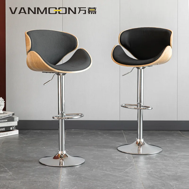 

Bar chair lift Rotary high wooden chair bar chair family bar stool coffee chair bar stool kitchen bar stool white bar stool