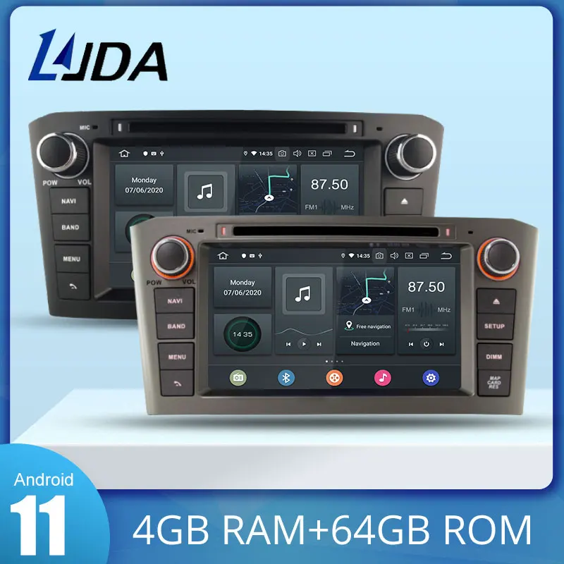 

Carplay DSP Android 11 Car DVD Player For Toyota Avensis T25 2003-2008 Wifi GPS Navigation 2 Din Car Radio Multimedia Audio