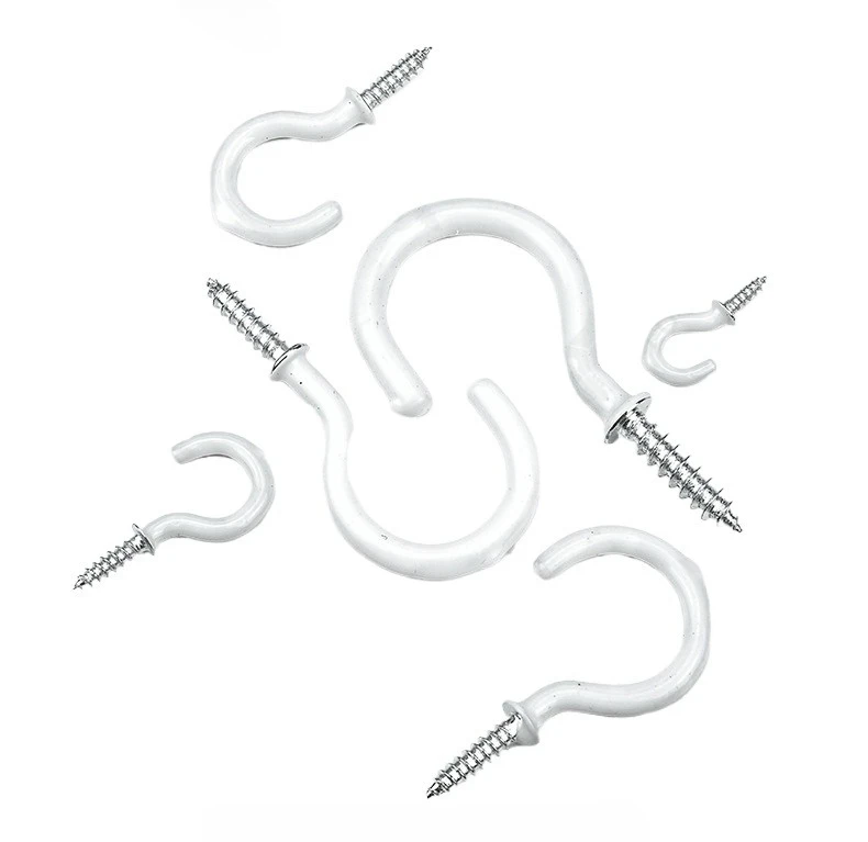 Потолочные крючки из железа белые/черные