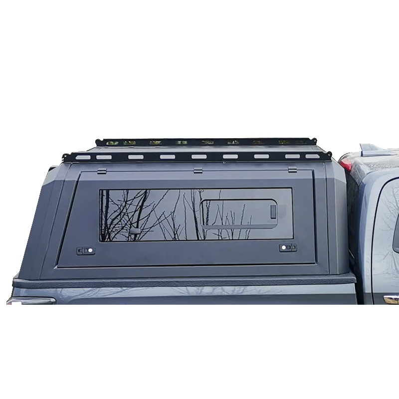 

Factory New Type Universal Electrophoresis Steel Powder Coating Anti-theft Pickup Trunk Canopy with Acrylic Windows