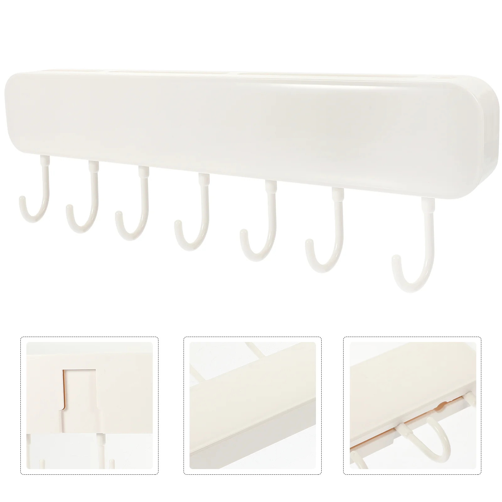 

Hook Hanger Hooks Rack Wall Kitchen Holder Utensil Key Hanging Rail Towel Cap Coat Storage Rod Spatula Spoon Gadgets Cookware