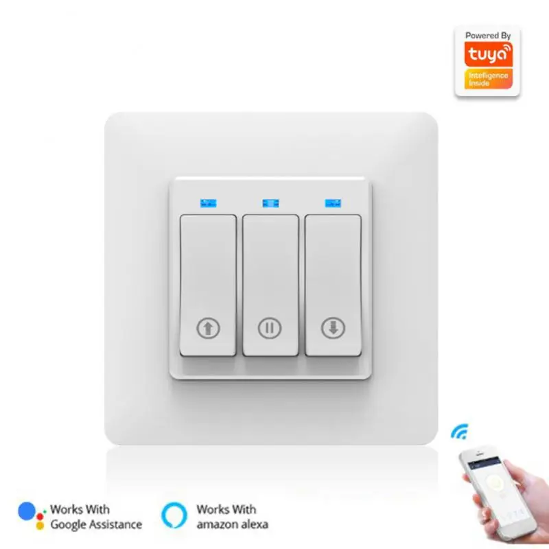 

Tuya Smart Life EU WiFi Roller Shutter Curtain Switch for Electric Motorized Blinds with Remote Control Google Home Aelxa Echo