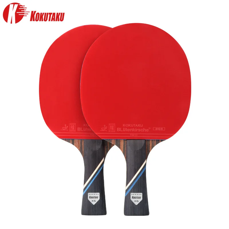 

2 шт., профессиональные ракетки для настольного тенниса, 6 звезд