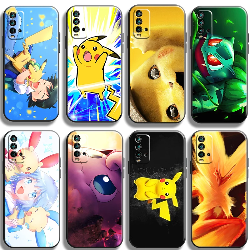 

Japan Anime Pokémon Phone Case For Xiaomi Redmi 7S 7 7A 8 8A Note 8 2021 7 8 8T Pro Unisex Back Protective Shell Black Original