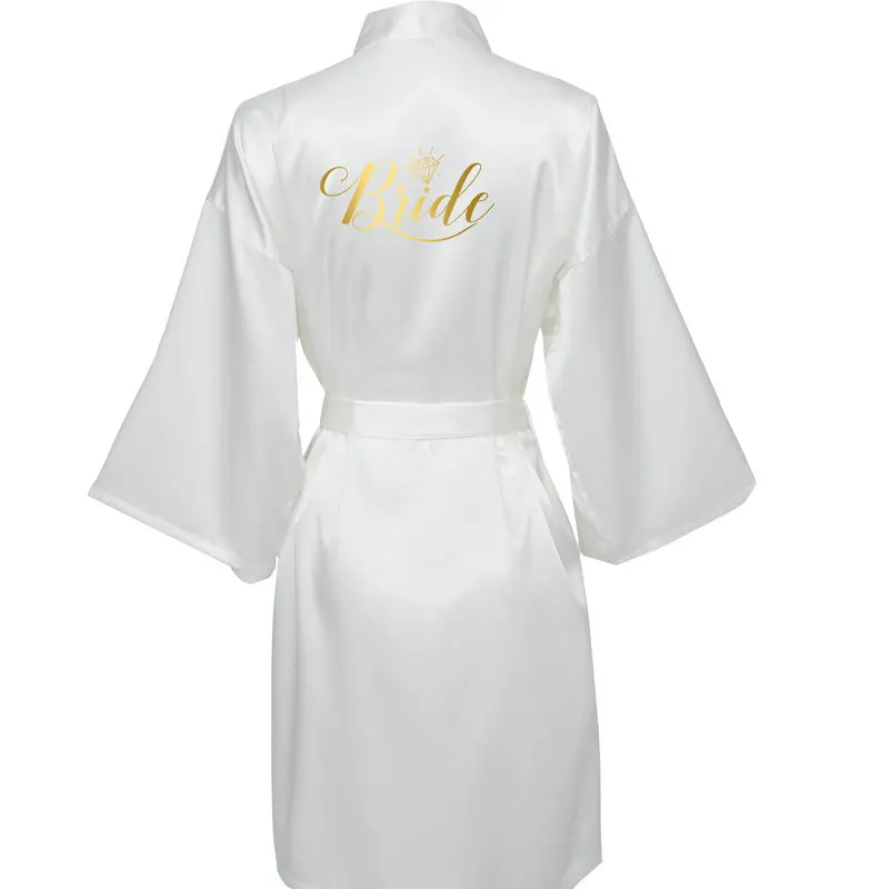 YUXINBRIDAL 2019 New Bridesmaid Robes  Robes  Bridal Robes Coral Satin Robe  Bridesmaid Robes Wedding