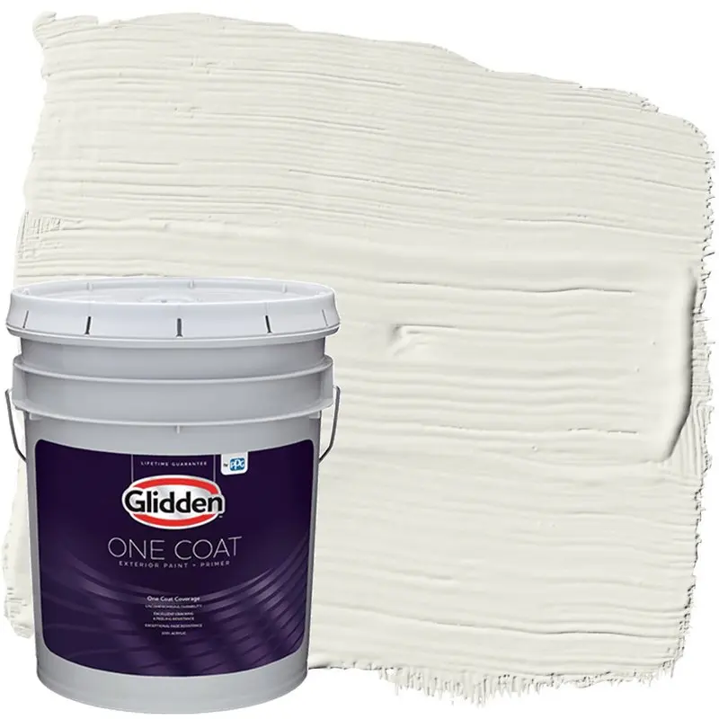 

Coat Exterior Paint + Primer Silvery Moon / Gray, Semi-Gloss, 5 Gallons