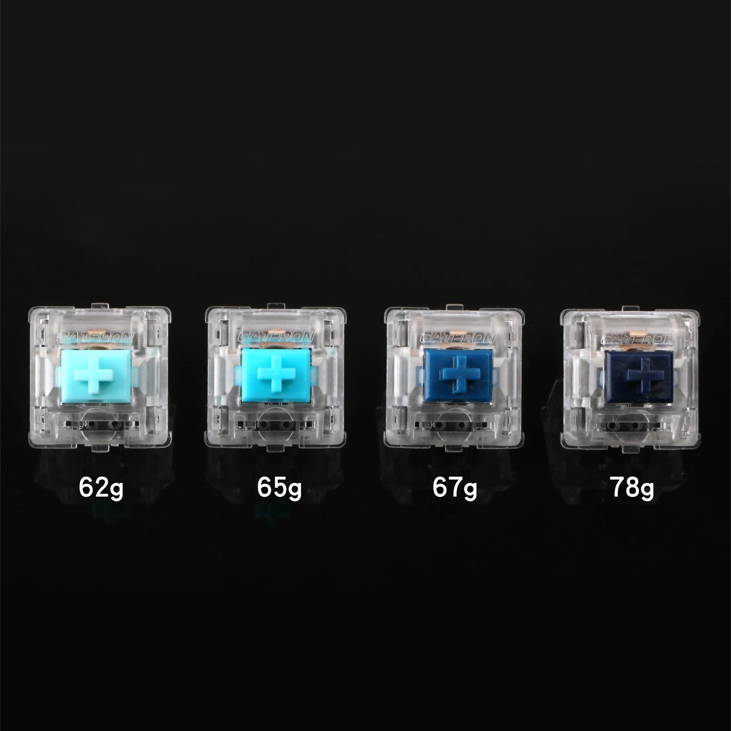 Zealios Zilent V2 бесшумный синий переключатель тактильная механическая клавиатура переключатели 5pin Gateron прозрачный корпус оси RGB