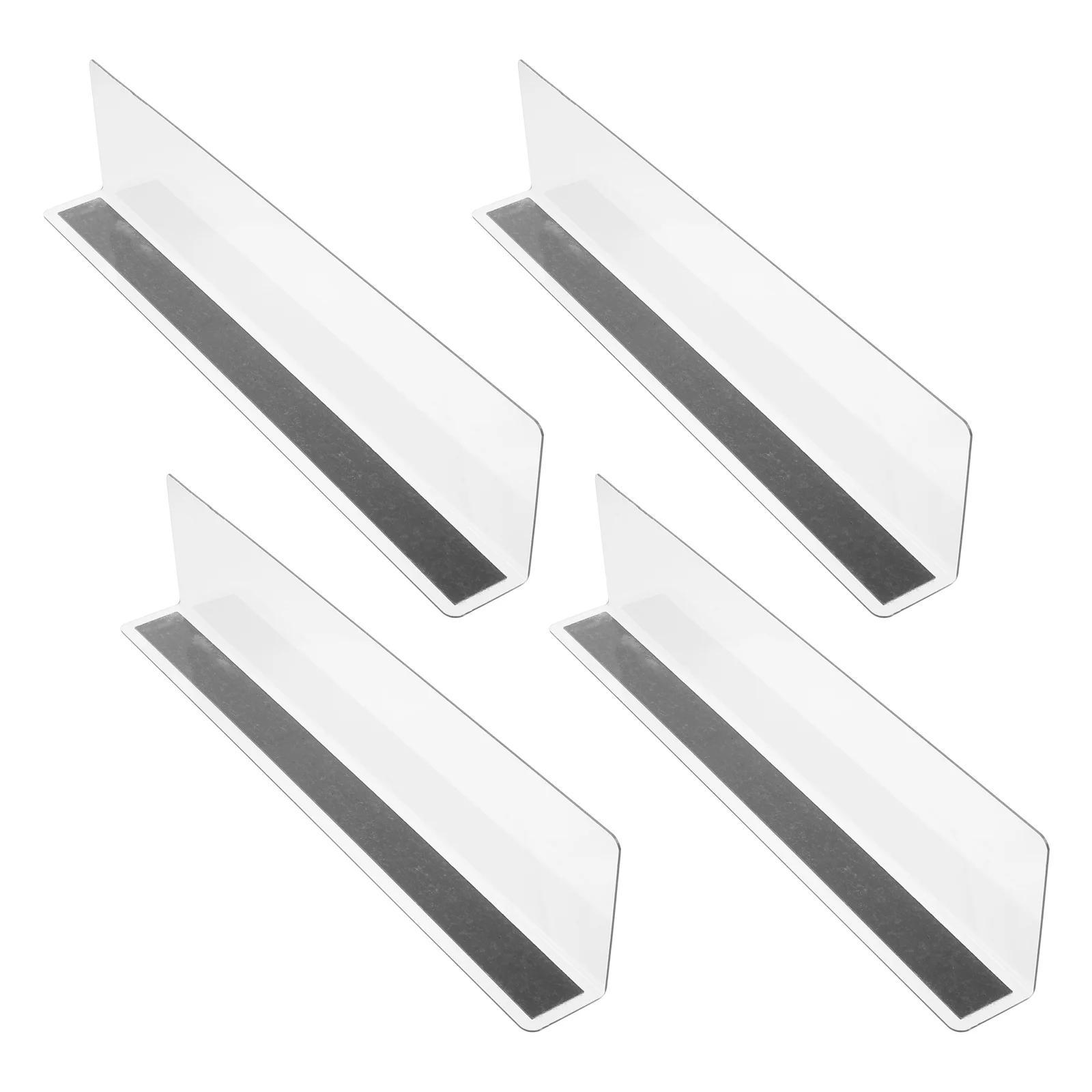 

4 Pcs Shelf Cabinet Closet Shelf Separators Acrylic Dividers Closet Separators Dividers Clear Cabinets Dividers