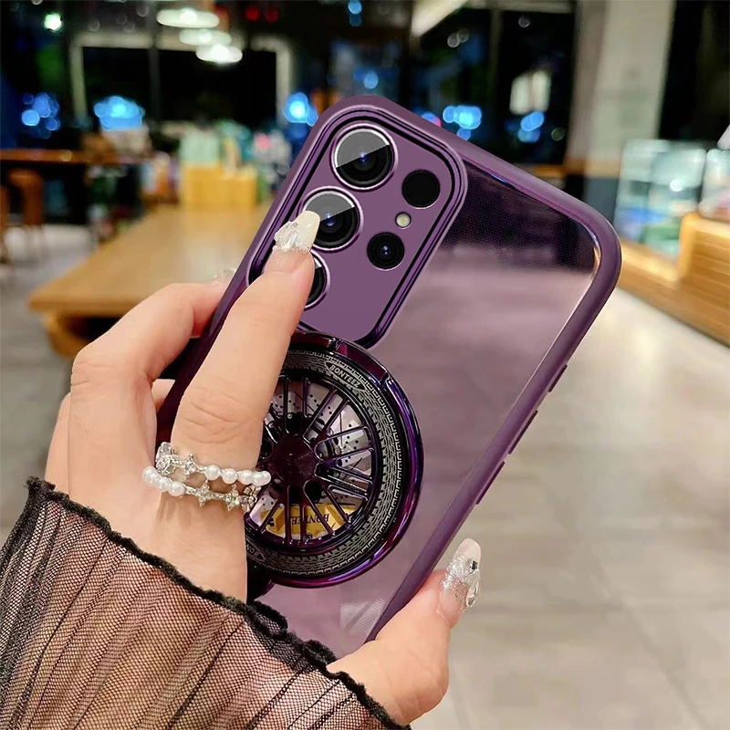 Магнитный чехол-подставка для Xiaomi Mi 14 T Pro M14T 13T 12T Redmi 14C 13C 12C Magsafe прозрачный чехол с