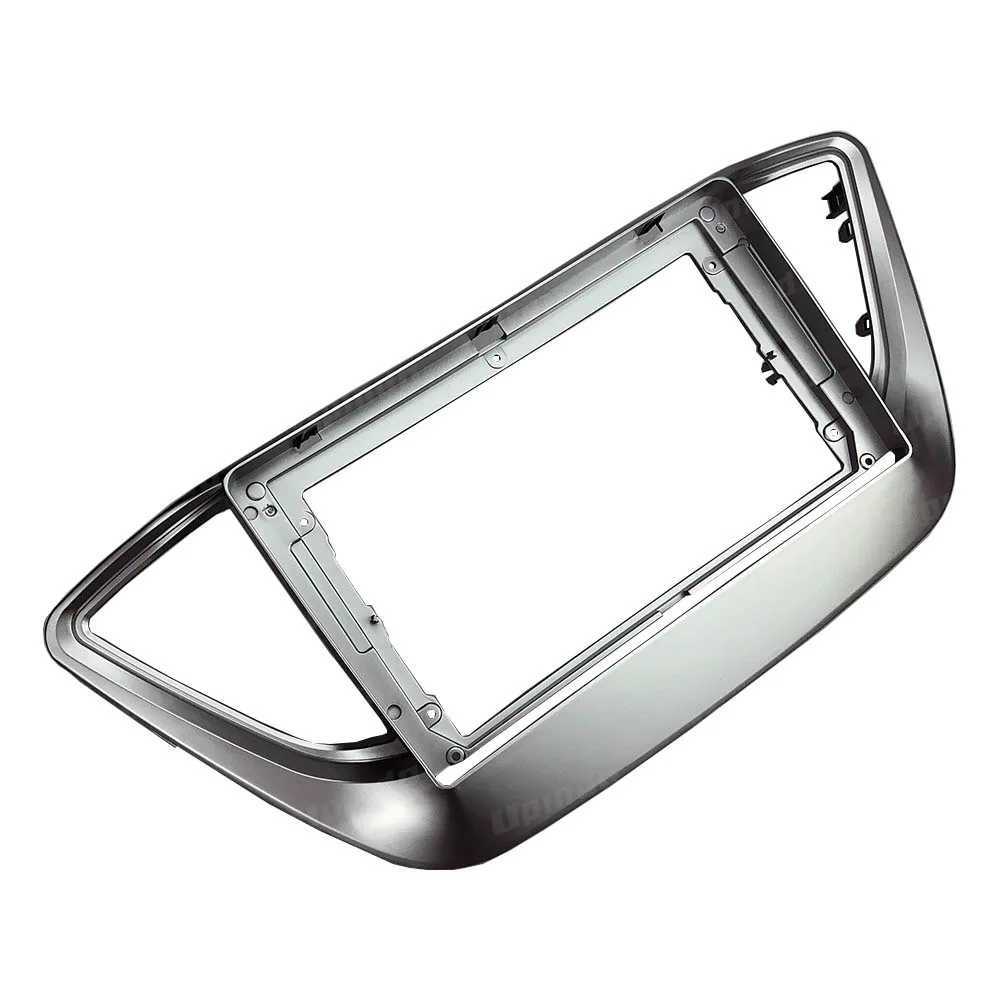 2 Din 9 дюймовая установка автомобильного радио ABS PC Plastic Fascia Plane Frame для Hyundai Verna I25 Solaris Accent 2006+ Dash Kit on.
