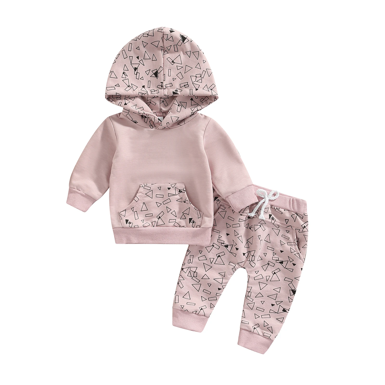 

2022-07-05 Lioraitiin 0-24M Newborn Baby Gril 2Pcs Autumn Clothing Set Long Sleeve Hooded Top Shirt Long Pants 2Styles