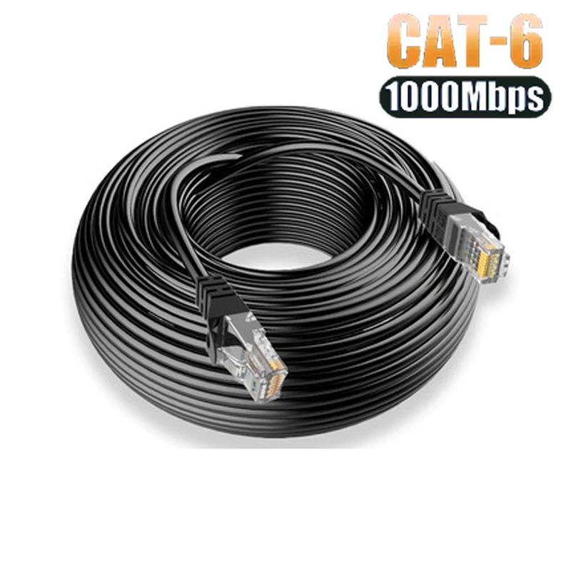 

Ethernet Cable 1000Mbps Cat 6 Network Lan Cord UTP Gigabit Network Wire For Laptop Router RJ45 CAT6 Ethernet Cable 50m/10m/15m
