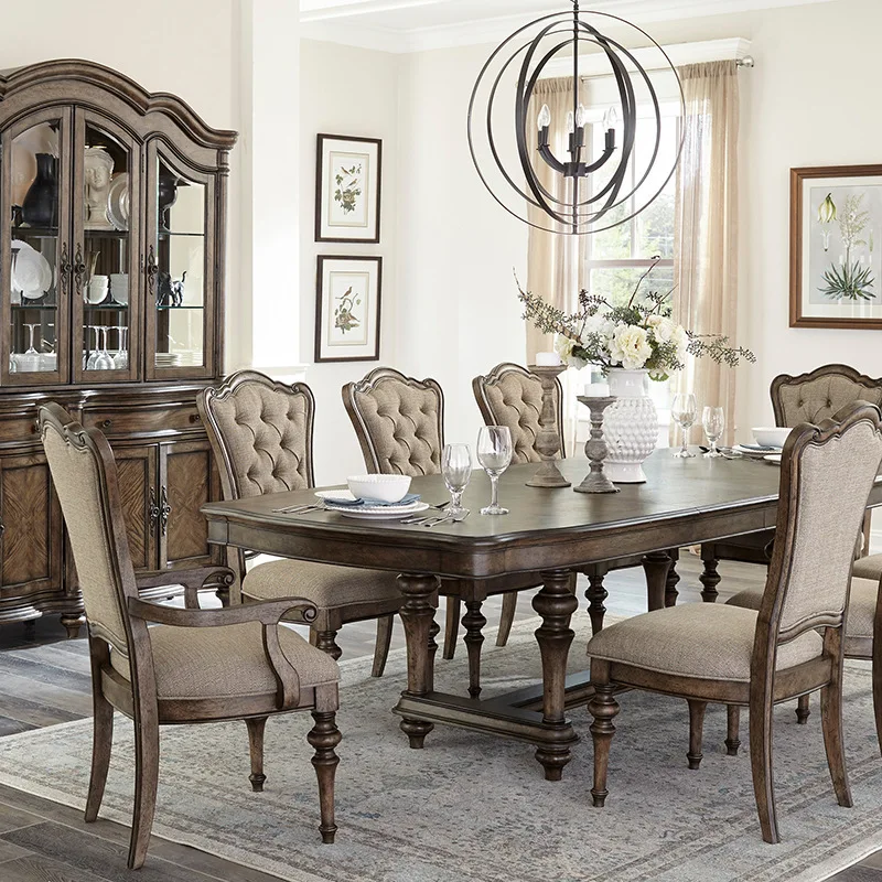 Combination American Solid Wood Country Retro Style
