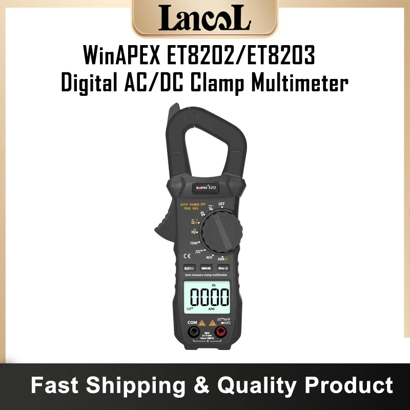 

WinAPEX 8202/8203 Ac/dc Clamp Meter Digital Rms Current Clamp Meter Clamp Multimeter Ammeter Automatic Range