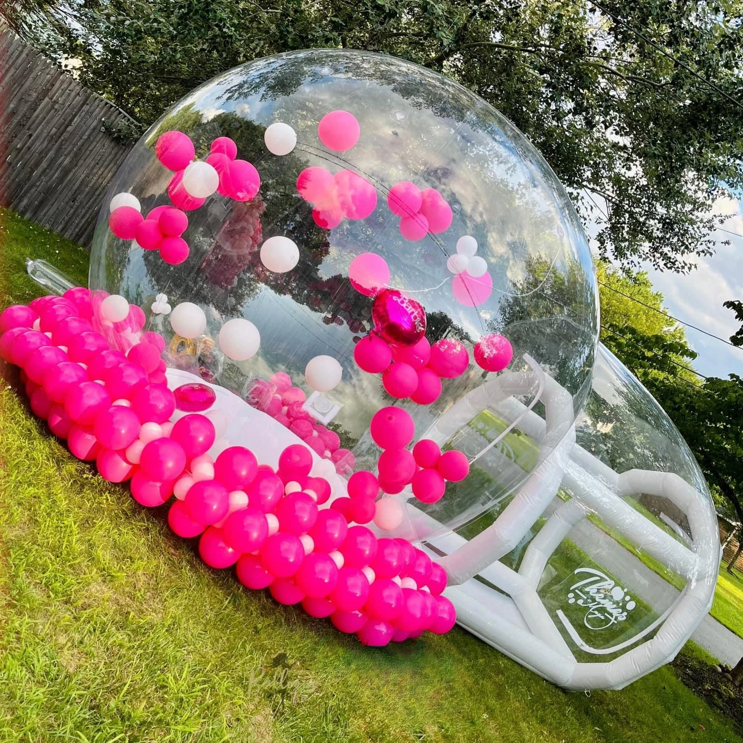 Детская купольная палатка для мероприятий на открытом воздухе прозрачный