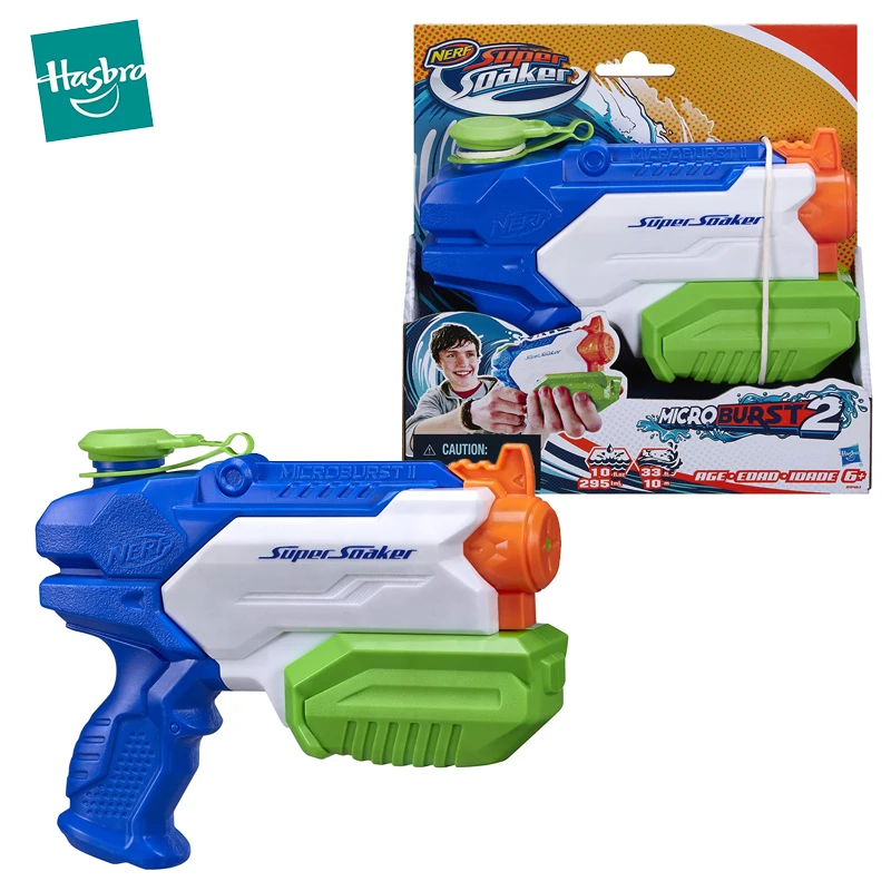 

Hasbro NERF Super Soaker Water Gun Toy Microburst 2 Blaster Spyra Summer Pool Water Fun Guns for Boys Kids Toys Beach Games Gift