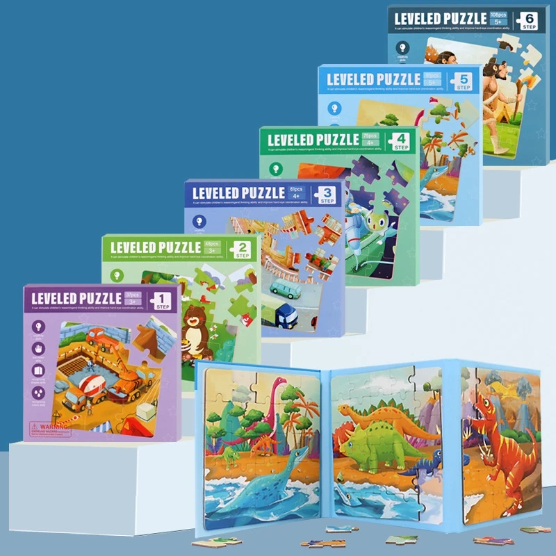 

Cartoon Magnetic Busy Book Kid Montessori Puzzle Toddler Educational Toy Training Hand-eye Coordination Logical Thinking