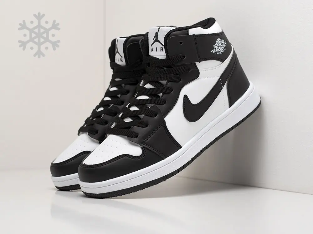 Кроссовки Nike Air Jordan 1 Черный Зима Мужской | Обувь