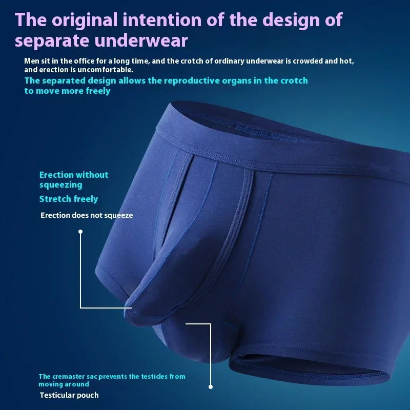 Мужское нижнее белье боксеры мужские мягкие дышащие трусы-боксеры со слоновьим