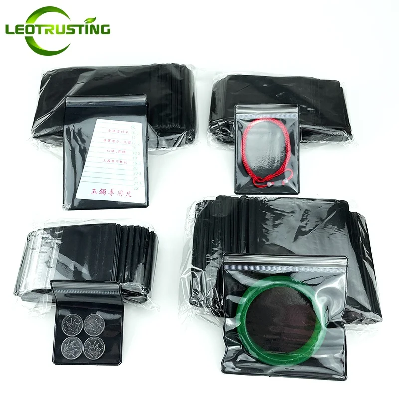 

Прозрачные черные ПВХ мешки для ювелирных изделий Leotrusting