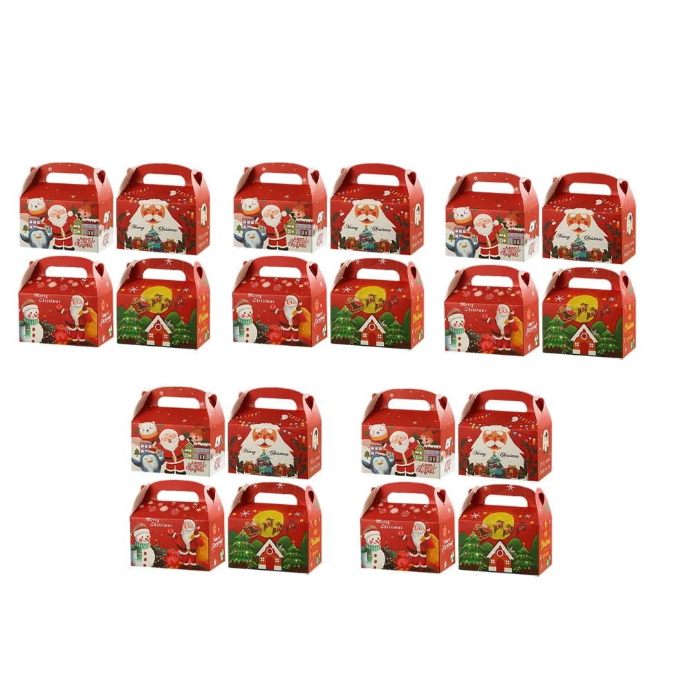 

20Pcs Holiday Cupcake Box Christmas Treat Boxes Christmas Gift Box Cookie Boxes for Gift Giving Christmas Cookie Tins with Lids