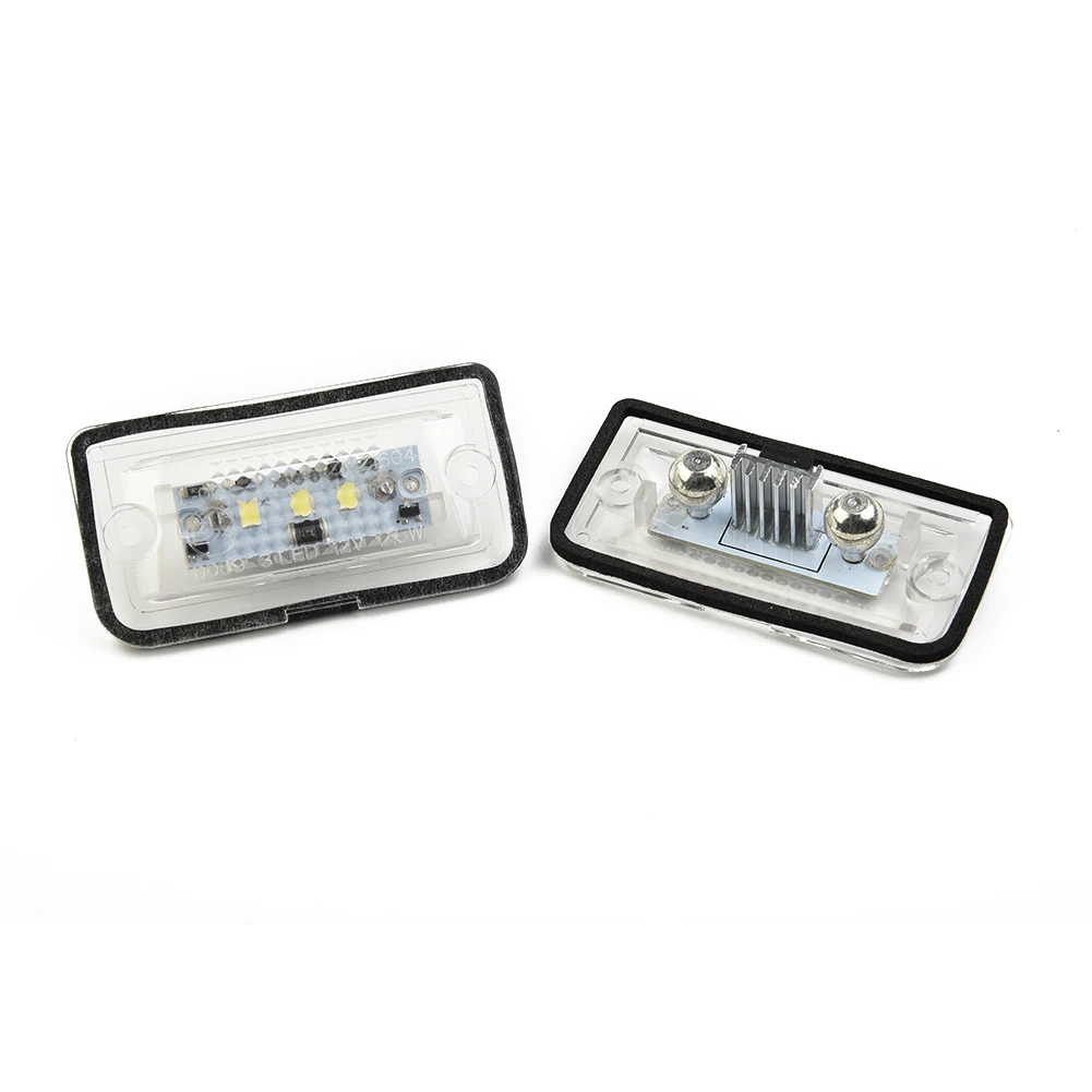 2 шт. Автомобильный светодиодный светильник номерного знака 6000K автоматические