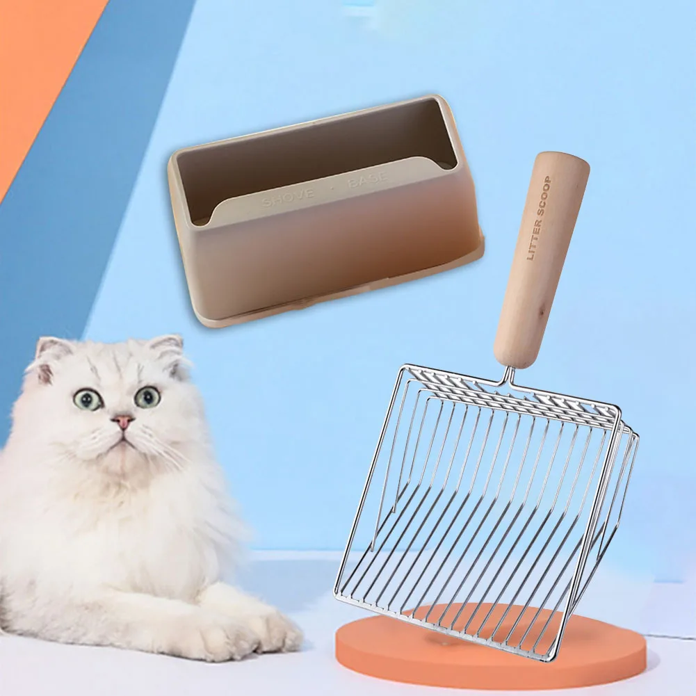 

Cat Litter Scoop Metal Pooper Scoopers Waste Poop Cleaner Pets Kitten Litter Sand Shovel Set Household Pet Cleaning Supplies