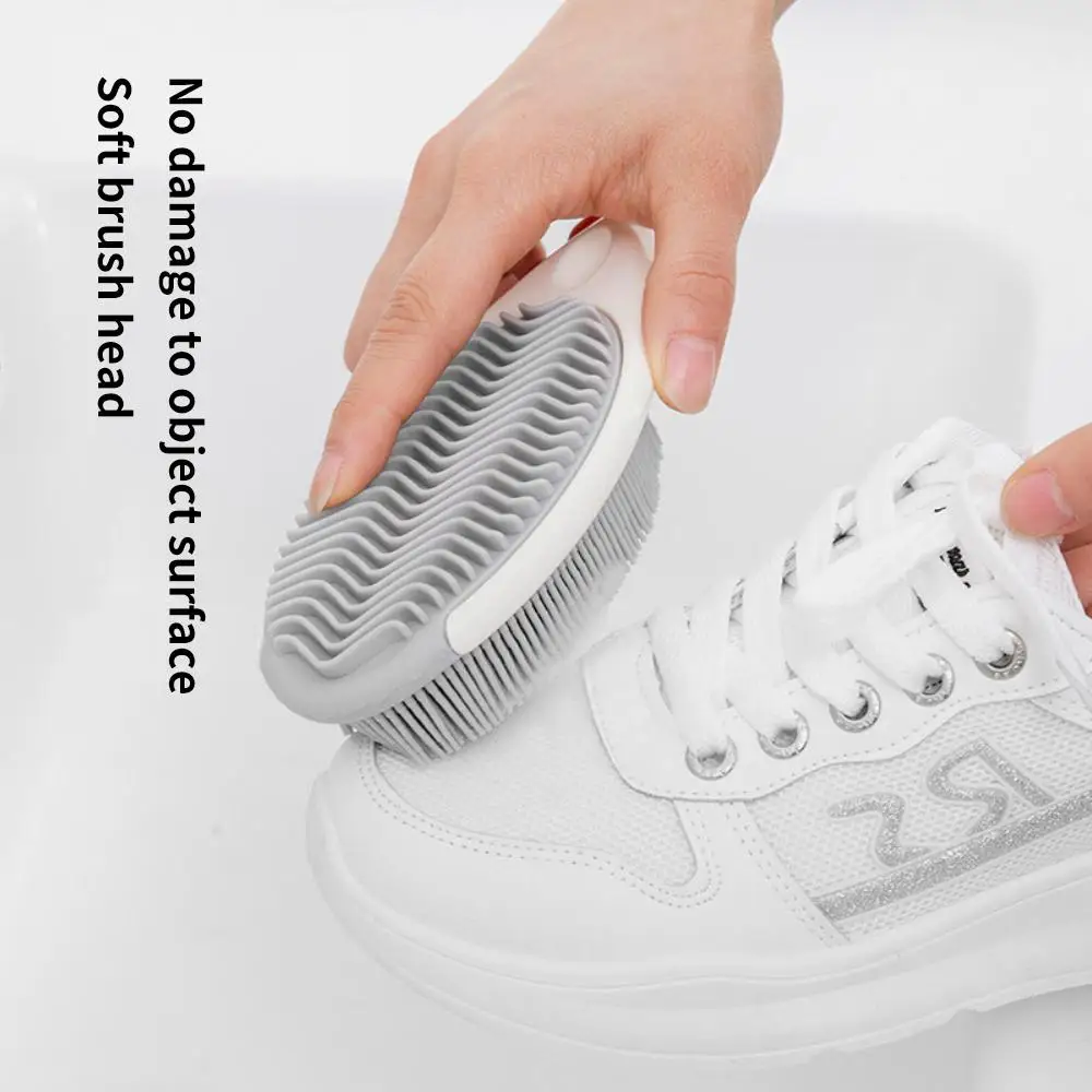 

Soft Hair Silicone Cleaning Brush Tpr Silicone Multifunctional Cleaning Brush Convenient Hanging Shoe Brush Cleaning Tool Home