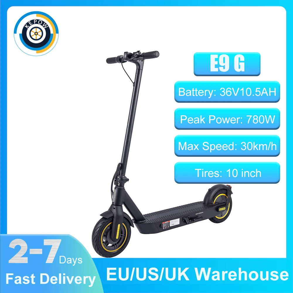 Электроскутер Kepow E9G с пиковой мощностью 780 Вт