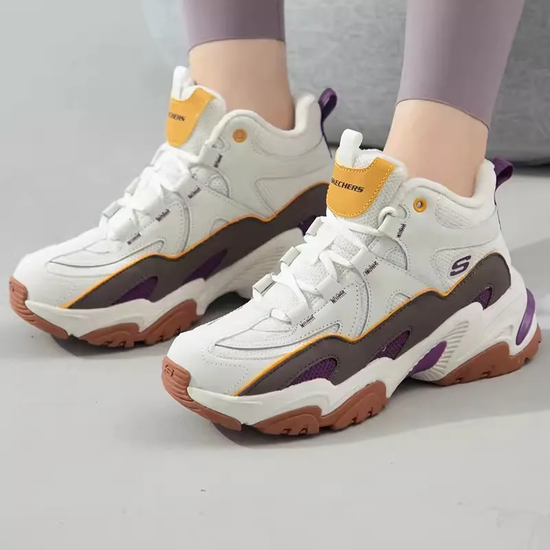 Skechers Женская спортивная обувь Летняя новая модная дышащая повседневная Легкая