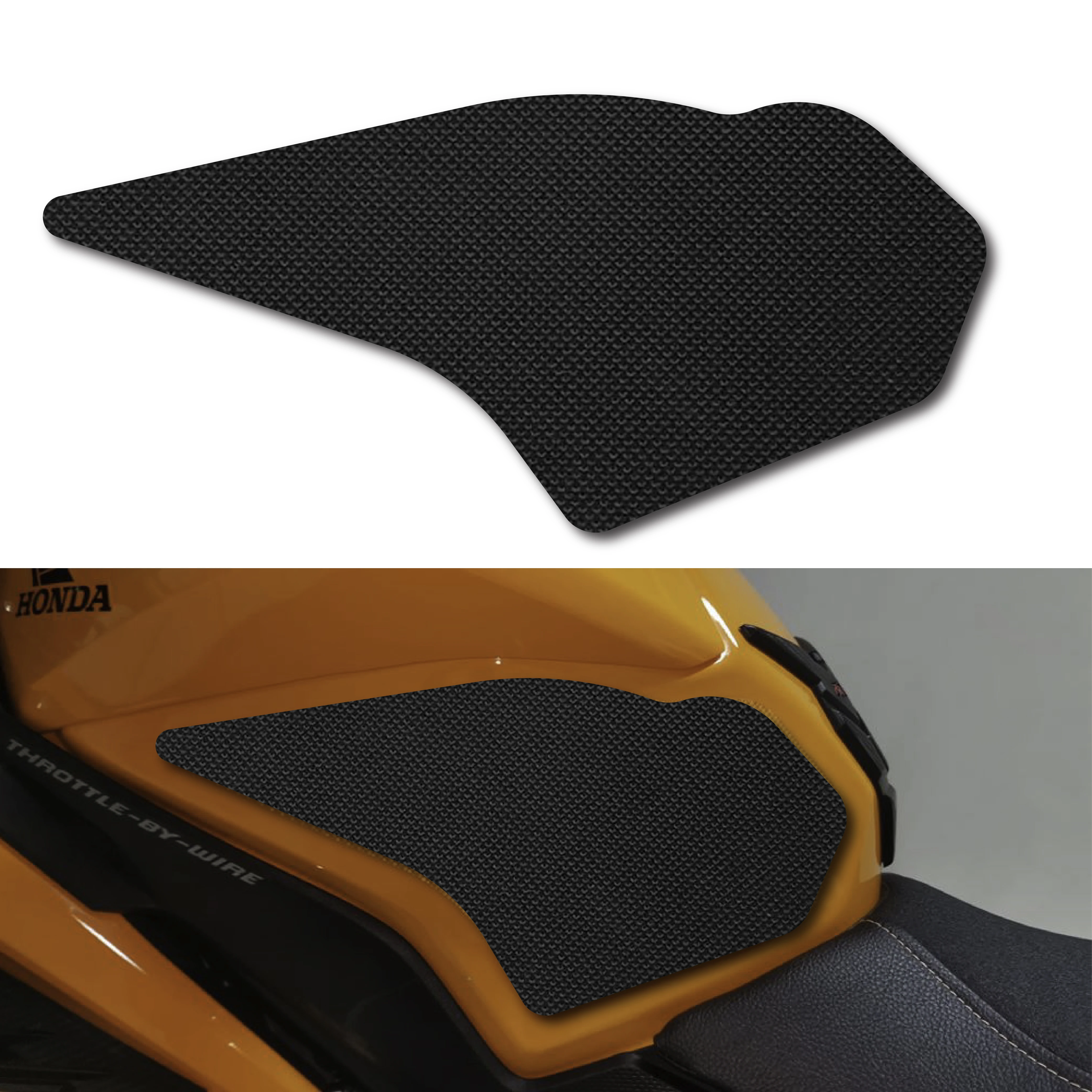 

For HONDA CBR250RR 2017-2020 3M Self Adhesive Silicone Non-SlipTank Pads Traction Grips 3D Rubber