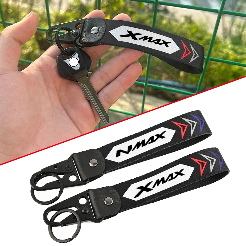 Фото Для мотоциклов Yamaha XMAX 300 125 250 400 Nmax 125 155 160 N-MAX X-MAX: вышитый брелок-ремешок для ключей / держатель для ключей №1