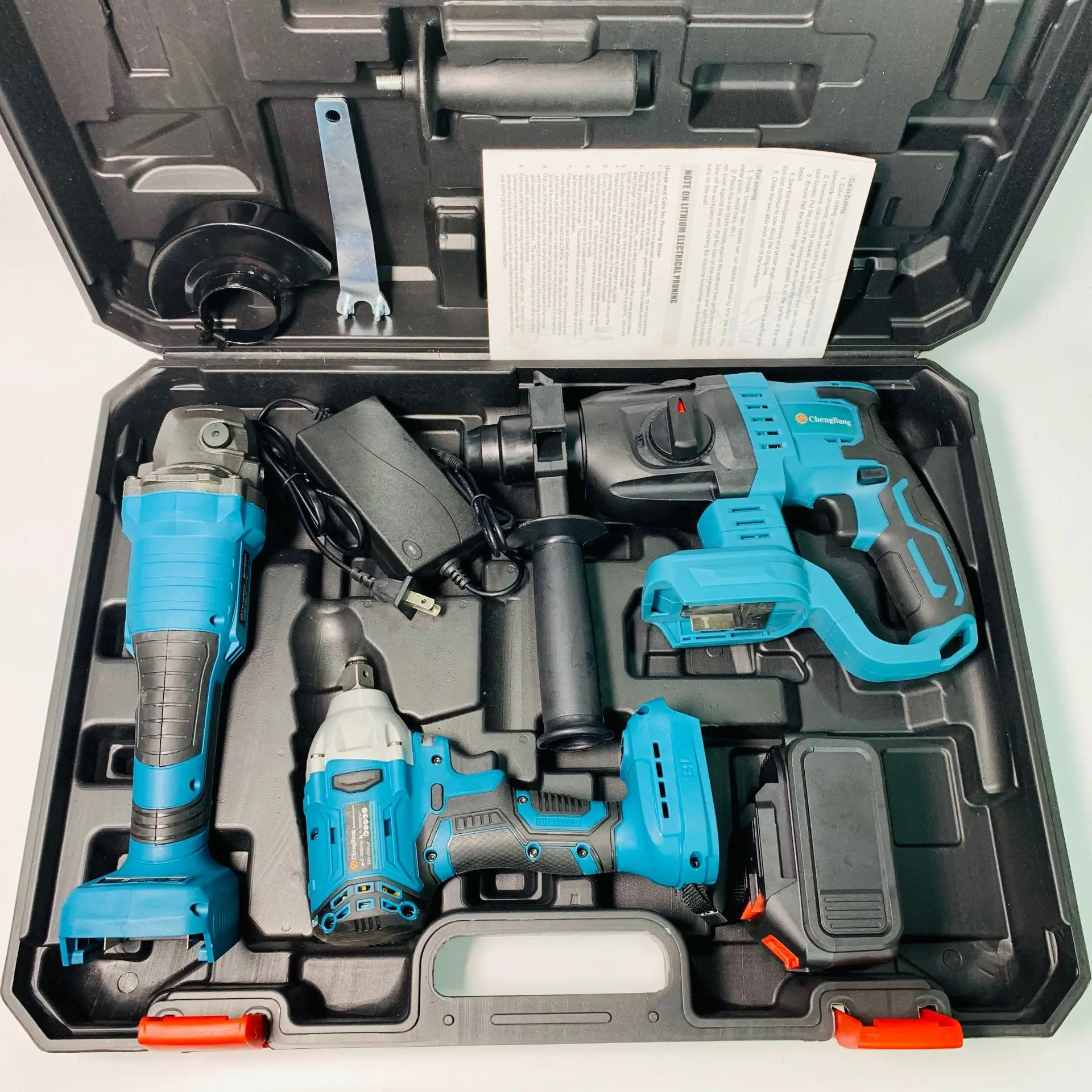 бесщеточные электроинструменты литиевые 3 шт. 08 (молоток + 125 мм Угловая