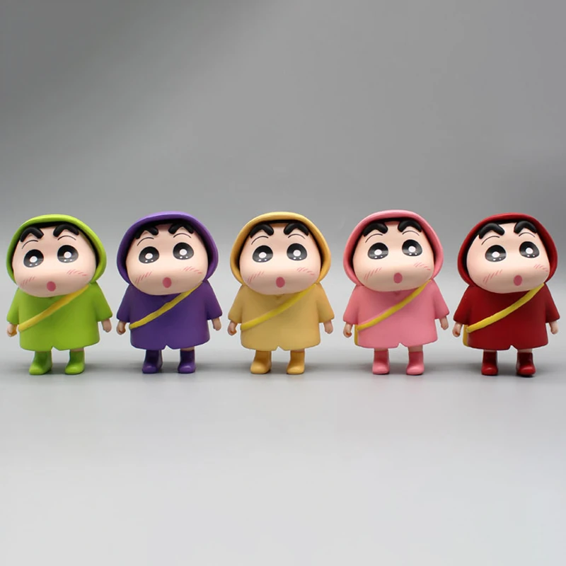 

Аниме Crayon Shin-chan noхара Shinnosuke фигурка дождевик серия Декор статуя ПВХ экшн фигурка Коллекционная модель игрушки подарок 11 см