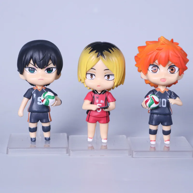 10 см Haikyuu Q версия Nendoroid Nekoma Hinata Shoyo Oikawa Toru Kageyama Tobio для друзей подарки ручная модель