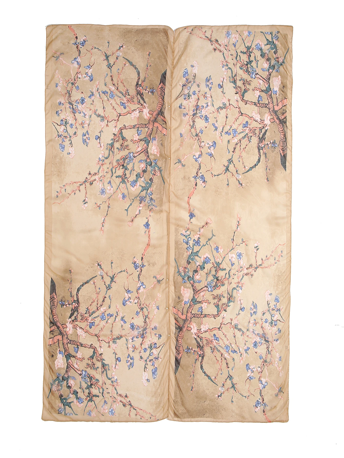 Шаль из шифона с цветочным принтом 150x100 см