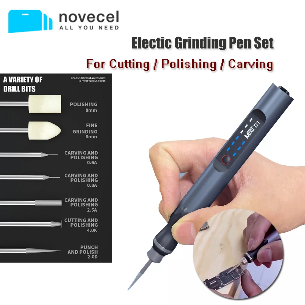 

MaAnt D1 Rechargeable Mini Grinding Pen Small Electric Grinding Engraving Machine Carving Polishing Cutting Phone Repair Tools