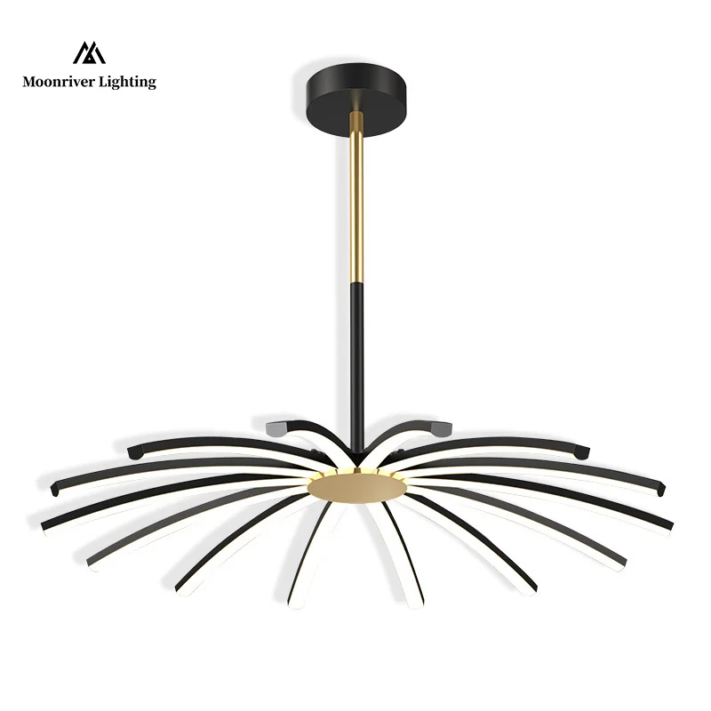 

Минималистичная люстра в виде лески, Современная потолочная лампа-светильник для гостиной, обеденного стола, подвеска в современном стиле, фотолюстра для дома