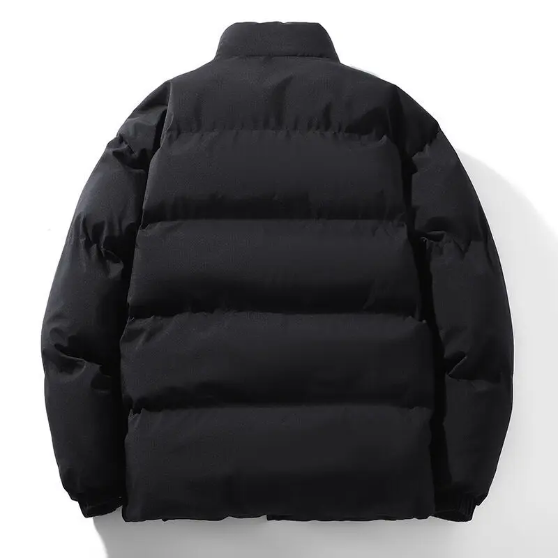Cotton coat for men in autumn and winter, bread coat, port style, loose, stand collar, cotton coat, and cotton padded jacket