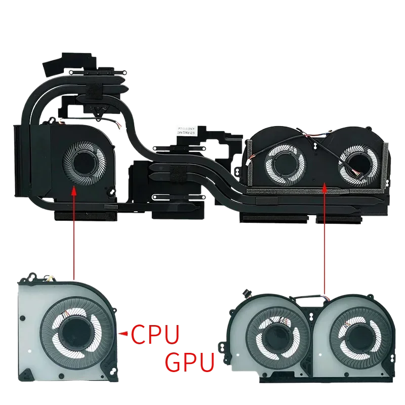 Вентилятор процессора и графического ноутбука радиатор-кулер для CLEVO P960 P970 P950EN