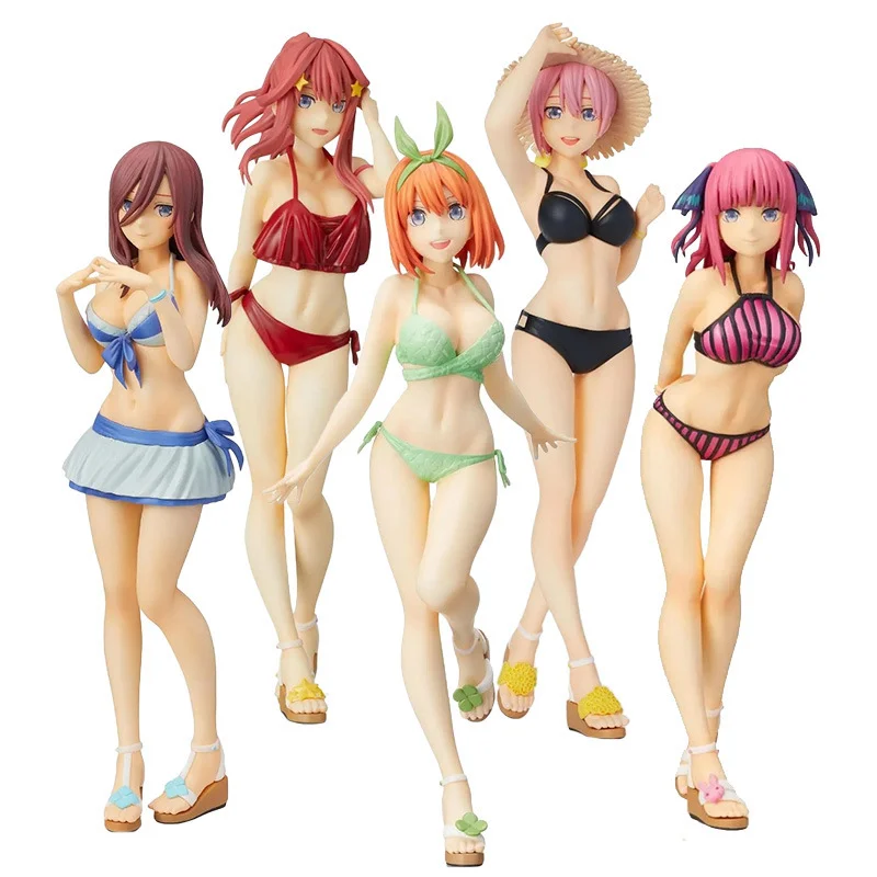 

The Quintessential Quintuplets Figure Anime Nakano Miku Action Figure Nakano Ichika Itsuki PVC Swimsuit Figurine Model Doll 20cm